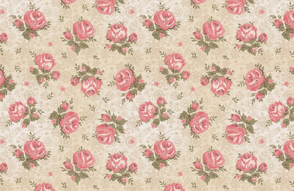 rose-vintage-wallpaper-design
