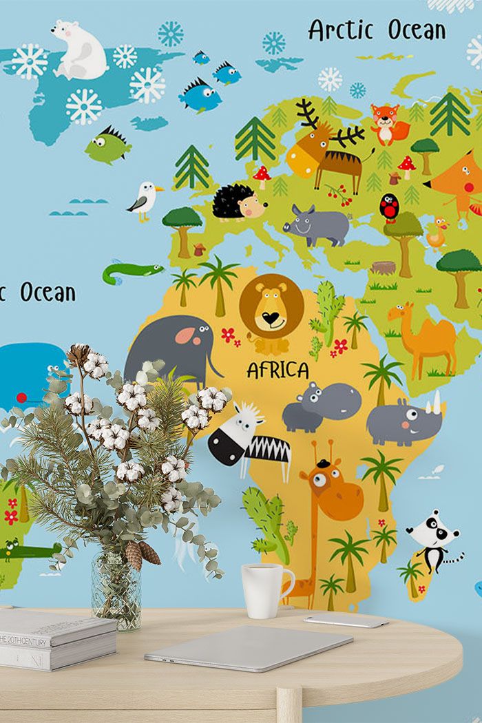 animals-kids-room-world-map-wallpaper-high-image