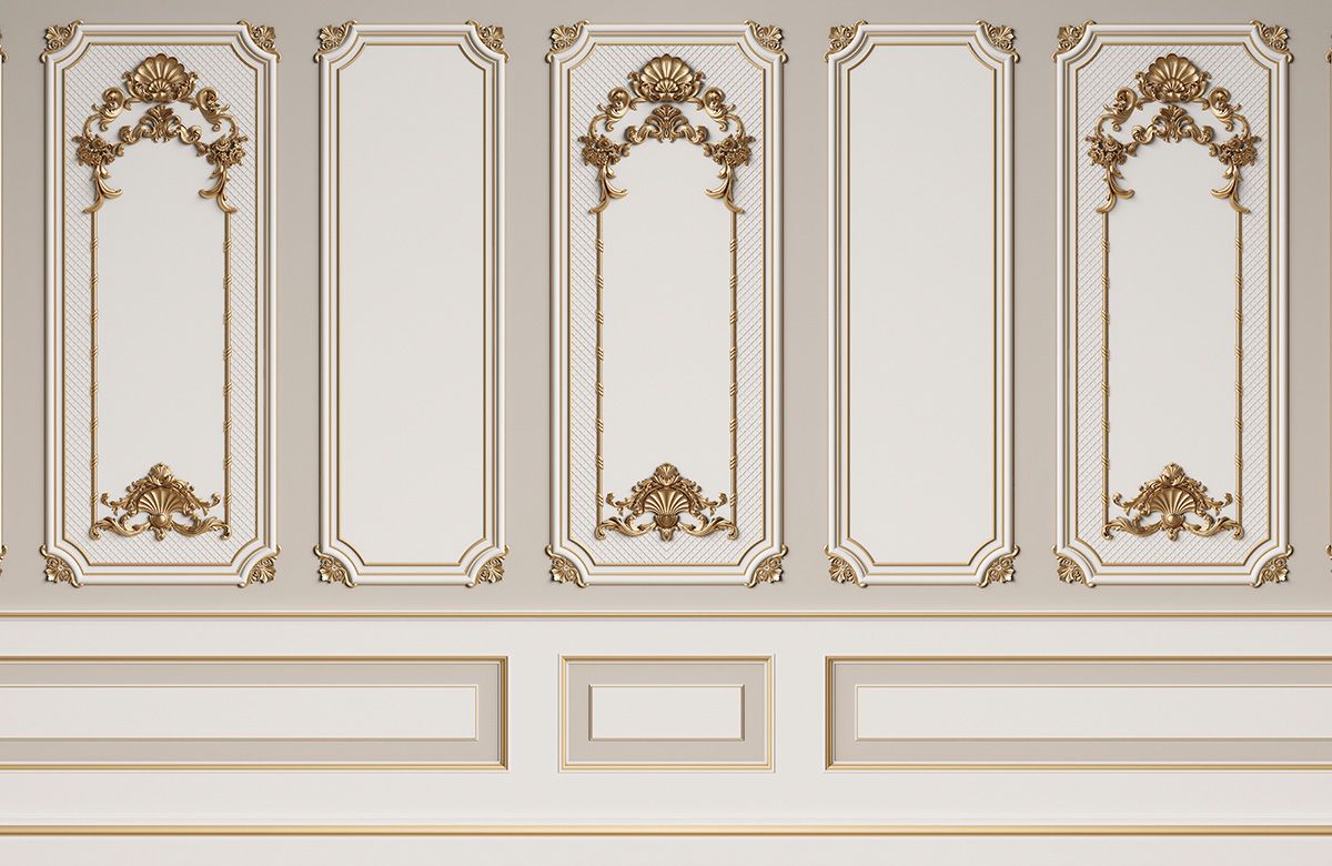 golden-wall-moulding-chair-railing-murals-only-image