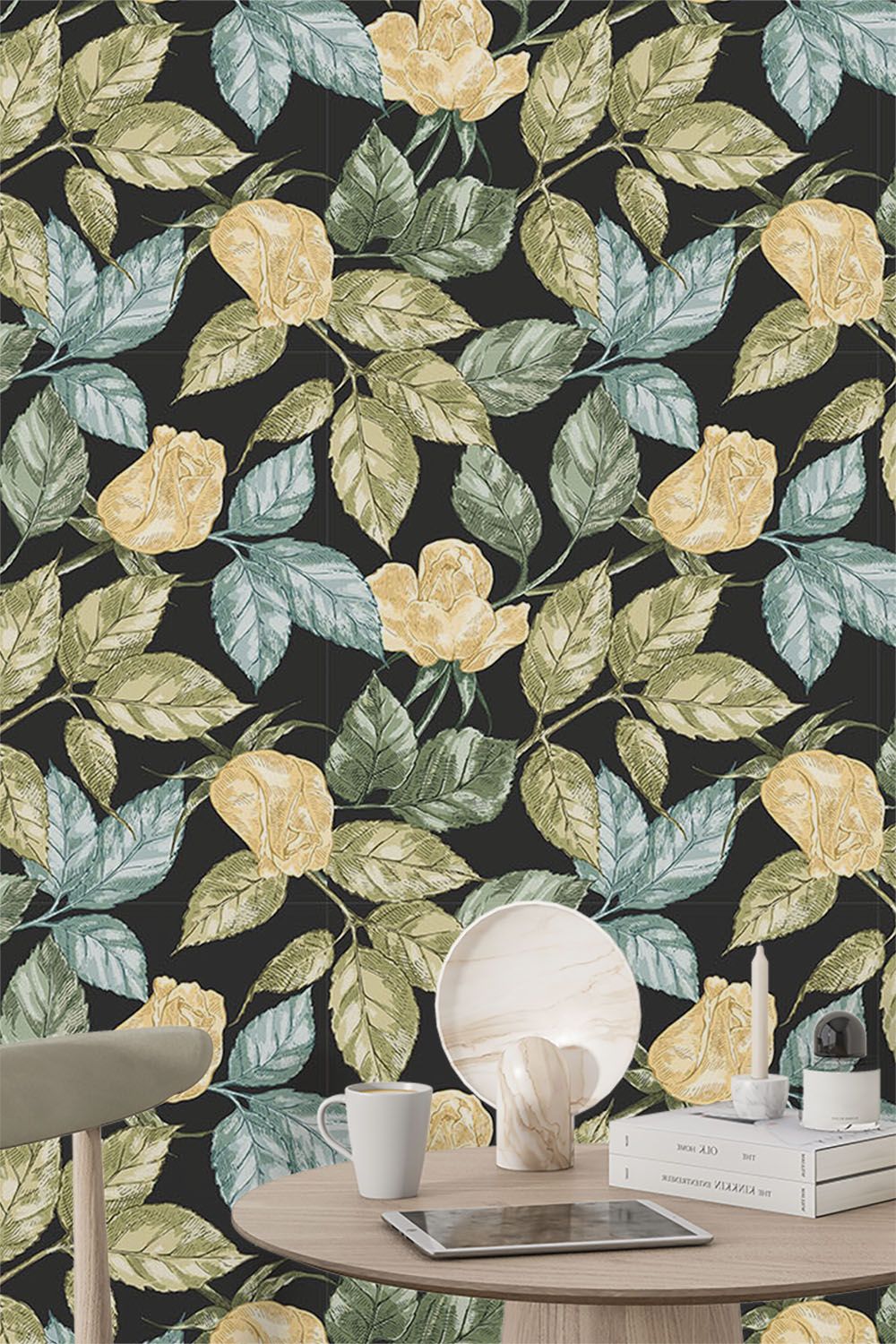 black-and-gold-leaf-wallpaper-tall-image
