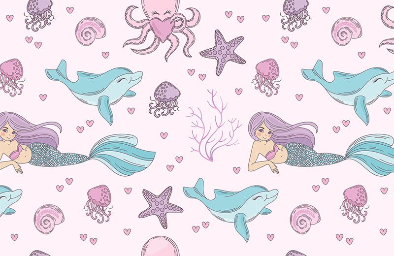 mermaid-wallpaper-design-only