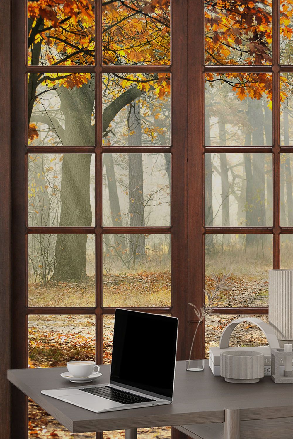 autumn-season-through-brown-glass-door-wallpaper-wallpaper-sample