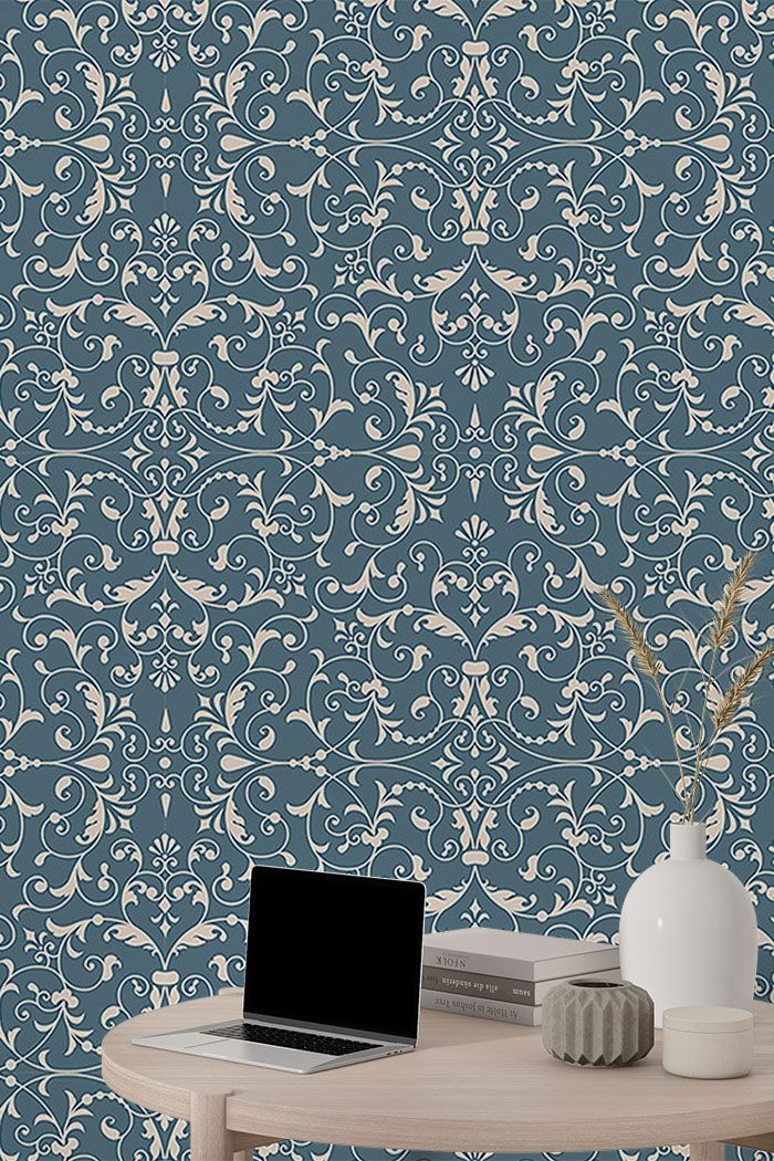 teal-and-gold-damask-wallpaper-tall-view