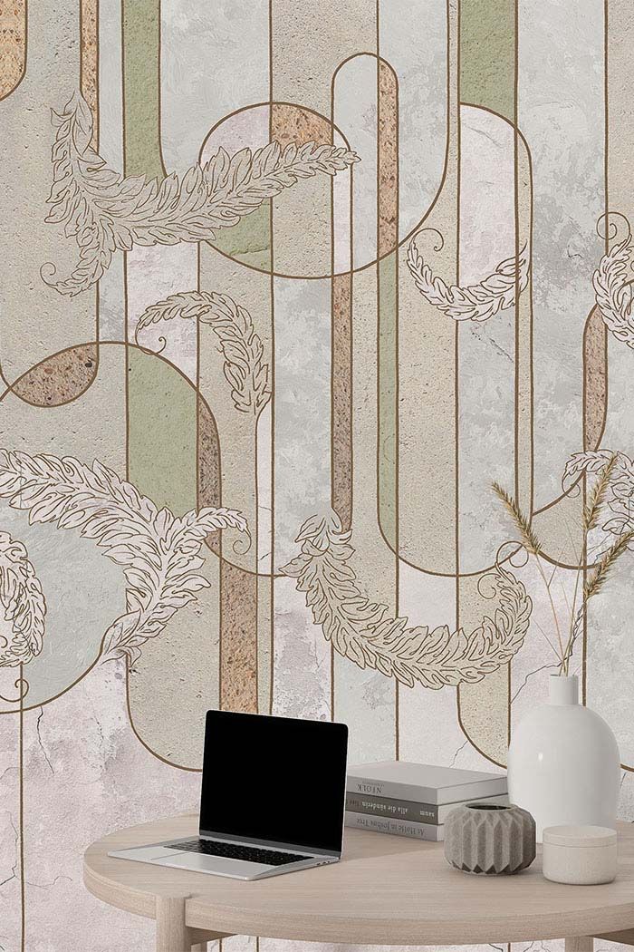 beige-floral-arch-geometric-wallpaper-wallpaper-detailed