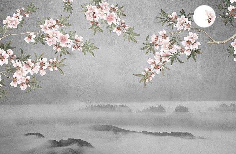 foggy-forest-with-blooming-flowers-image-only