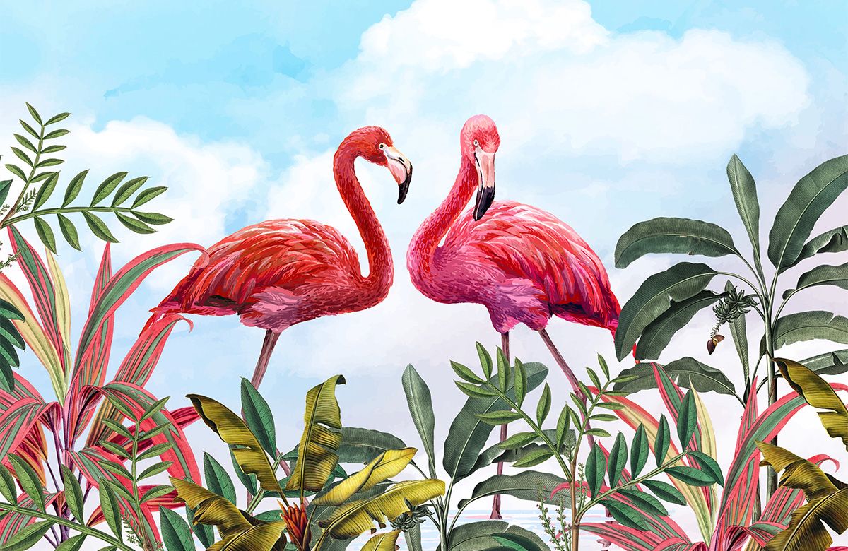 tropical-flamingo-wallpaper-image