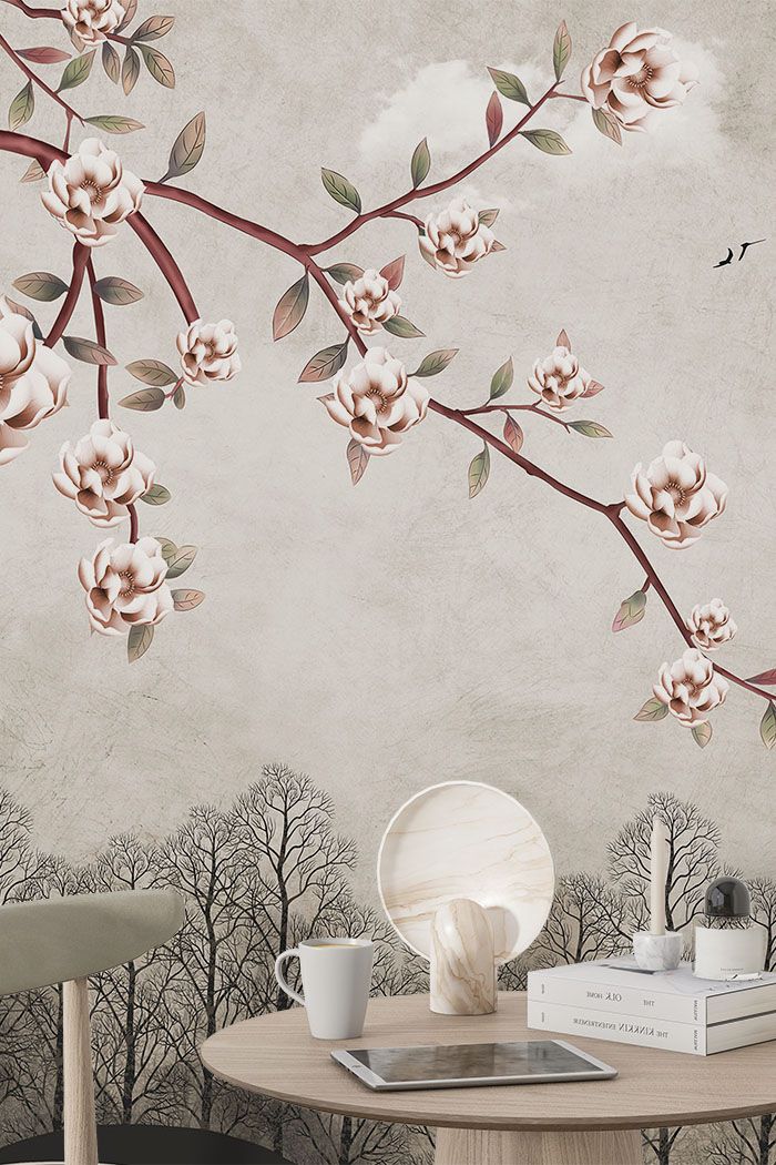 autumn-forest-with-flowers-blossom-wallpaper-long-image