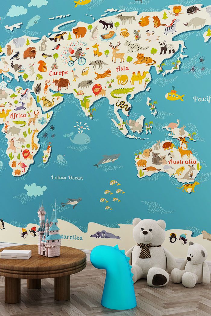 cute-animals-world-map-wallpaper-high-image