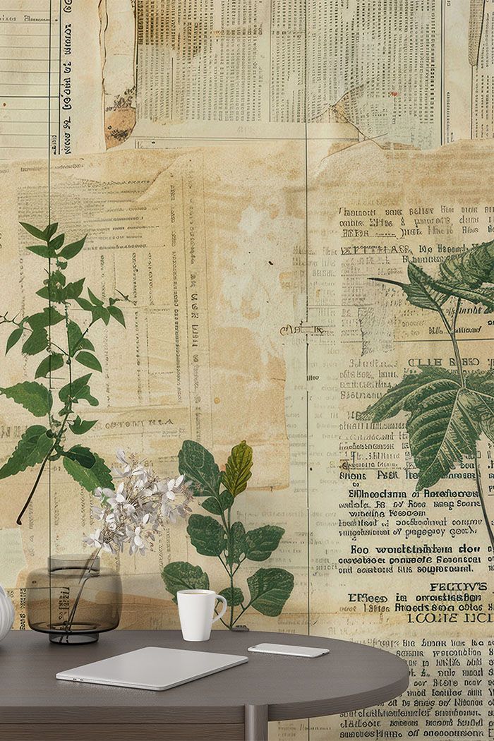 vintage-paper-leaves-wallpaper-tall-view