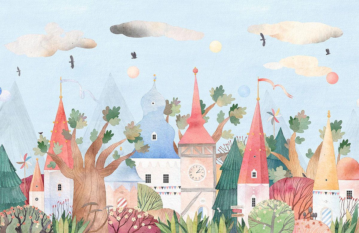 fairytale-houses-wallpaper-view