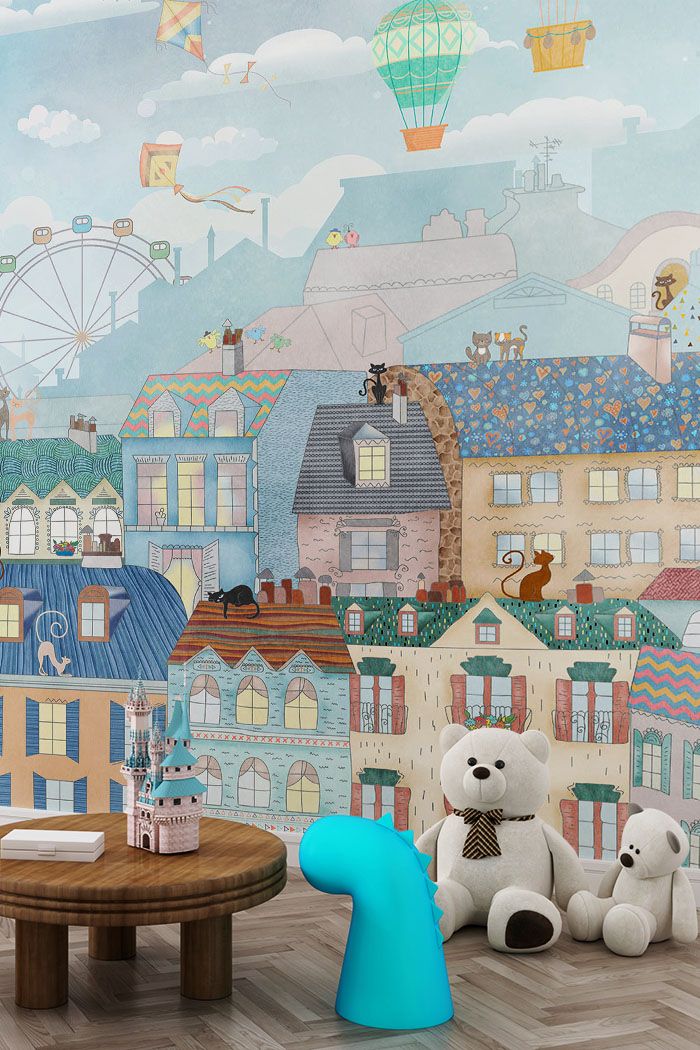 cute-paris-party-cityscape-wallpaper-tall-view