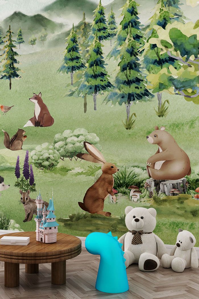 storybook-forest-scene-wallpaper-tall-view