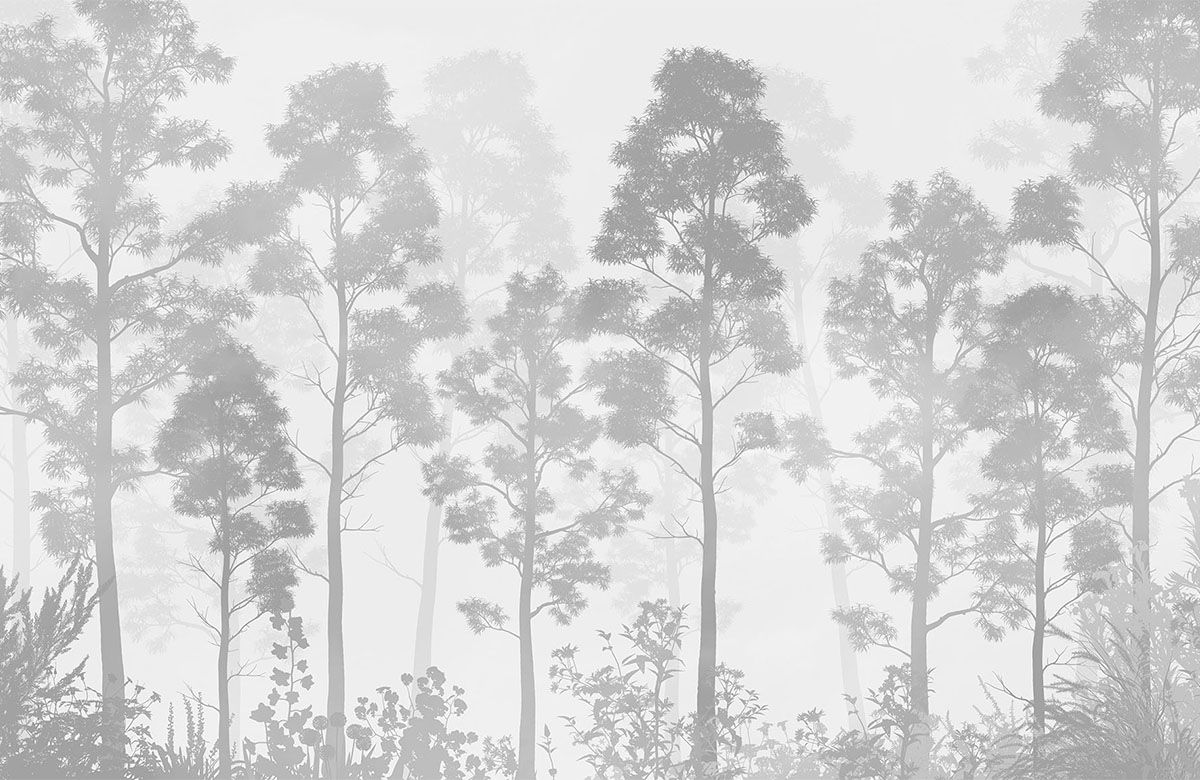 grey-monochrome-forest-scene-wallpaper-view