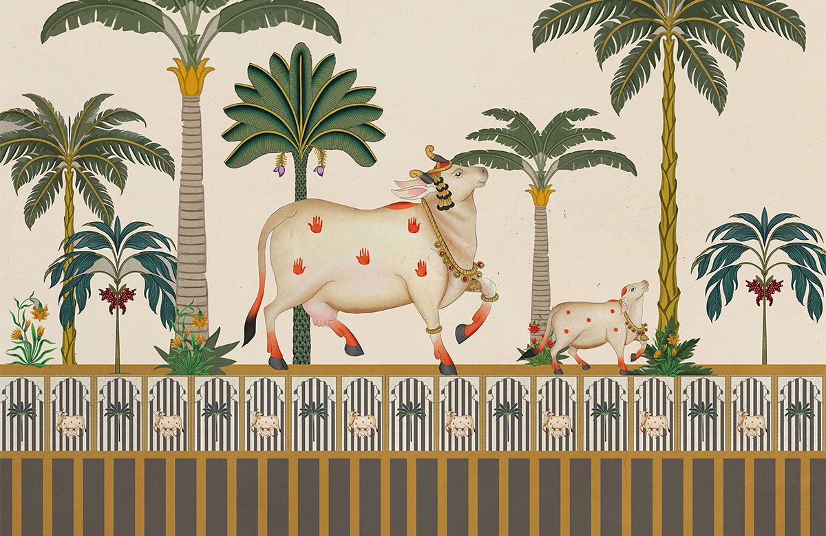 sacred-cow-pichwai-art-wallpaper-view