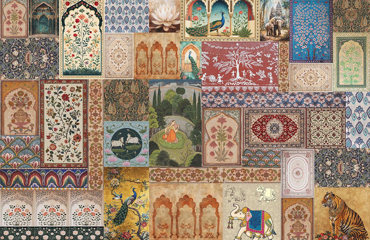 indian-folk-art-collage-wallpaper-view