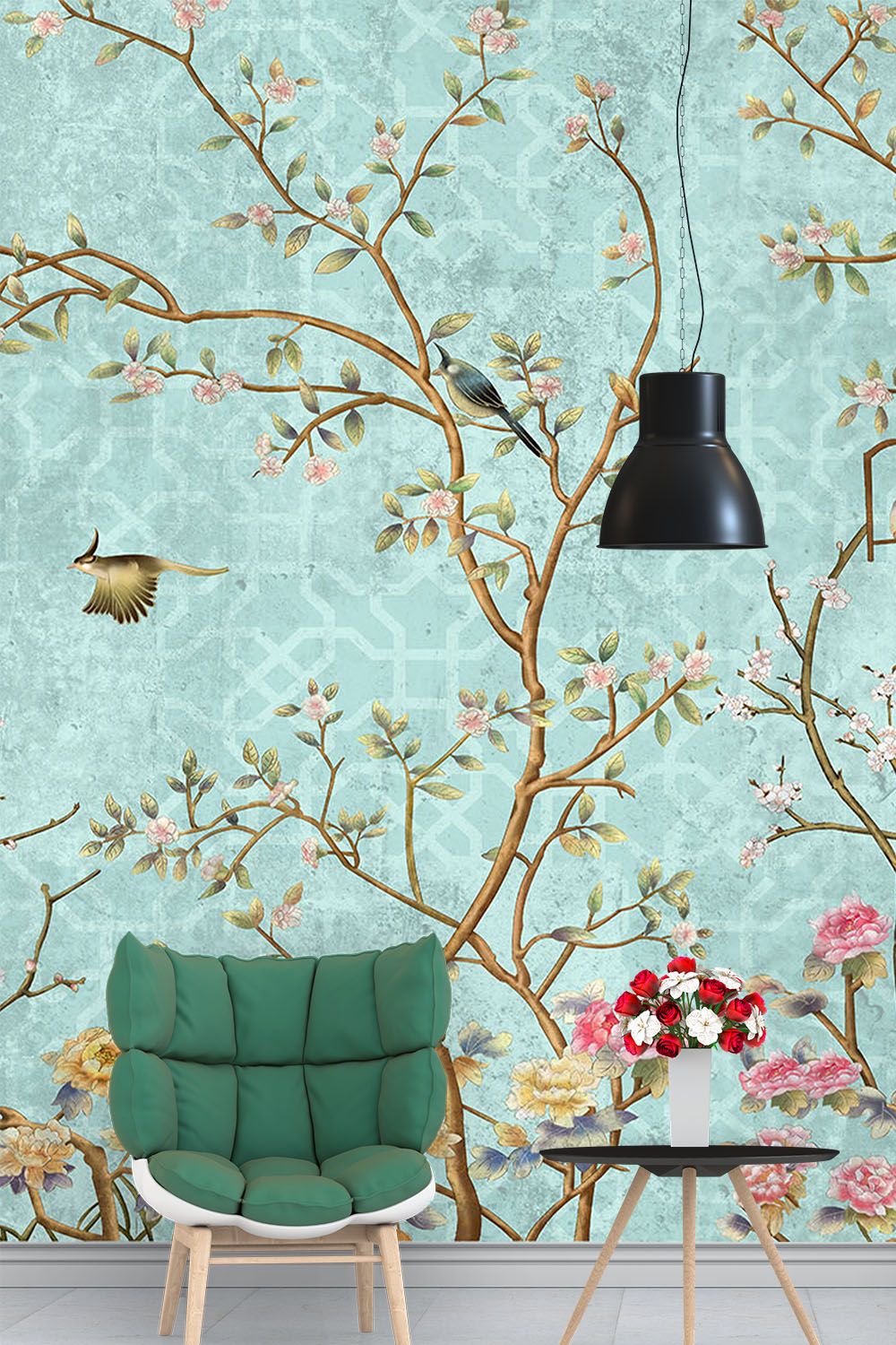 indian-floral-wallpaper-tall-wall
