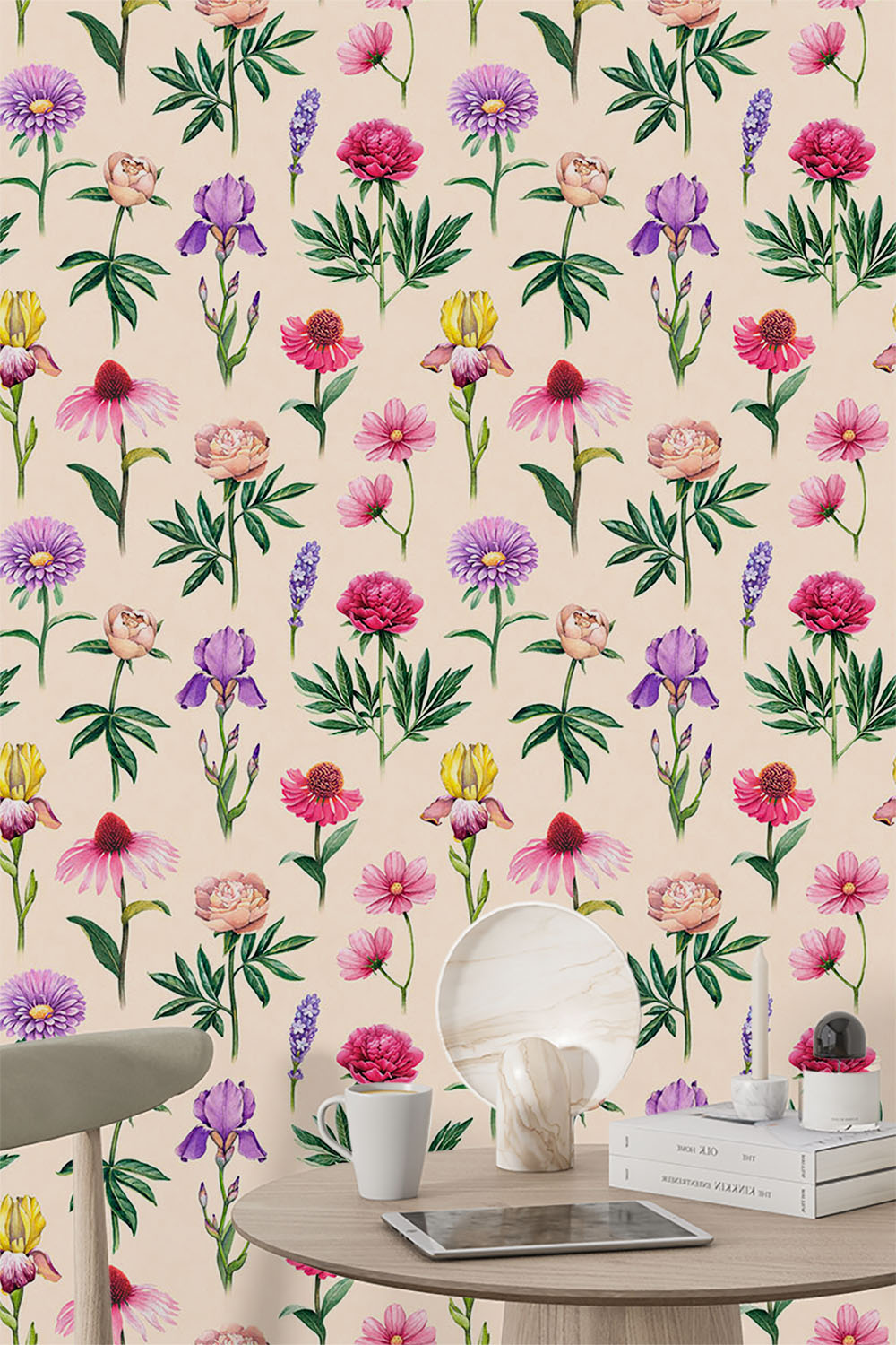 different-flowers-with-stem-and-leaf-wallpaper-sample