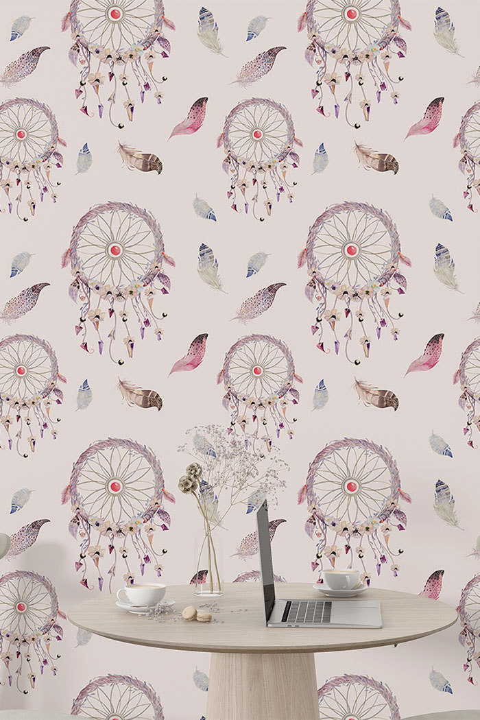pink-dreamcatcher-with-feathers-wallpaper-long-image