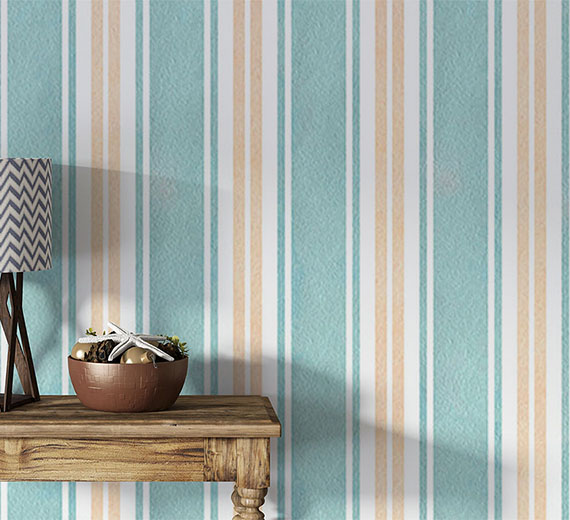 teal-stripes-design-Seamless design repeat pattern wallpaper-thumb