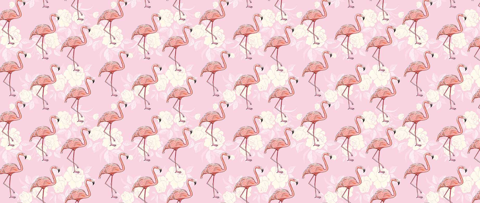 pink-flamingos-with-flowers-wallpapers-full-wide-view