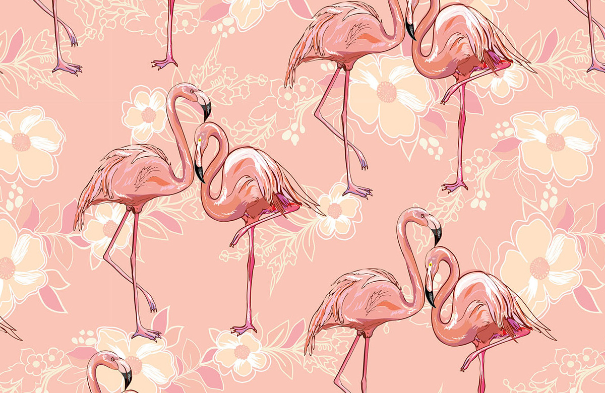 orange-flamingos-with-flowers-wallpapers-only-image