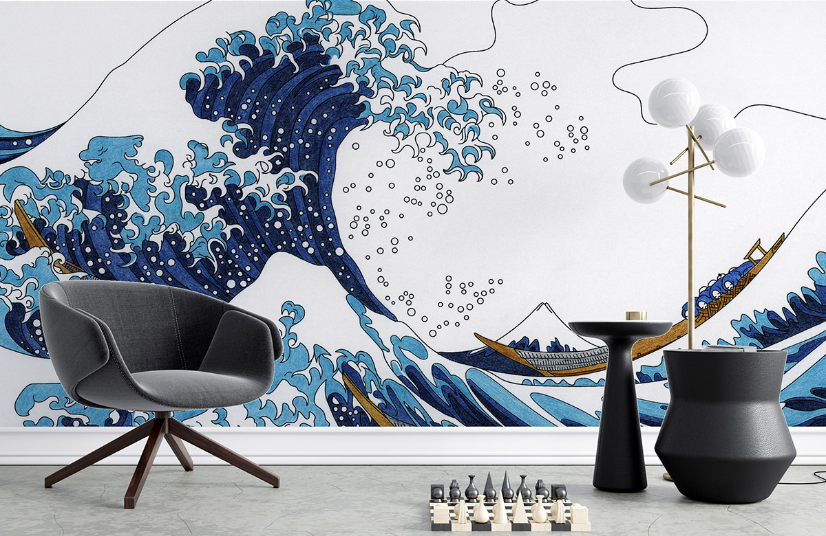 Voici Mes Éléments  Great Wave Off Kanagawa Wallpaper Aesthetic Png PNG  Image  Transparent PNG Free Download on SeekPNG