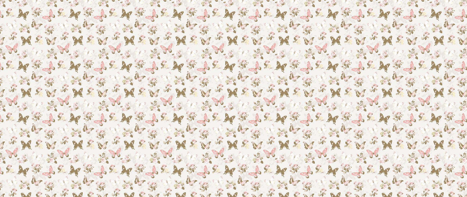 cream-butterfly-design-Singular design large mural-in-wide-room