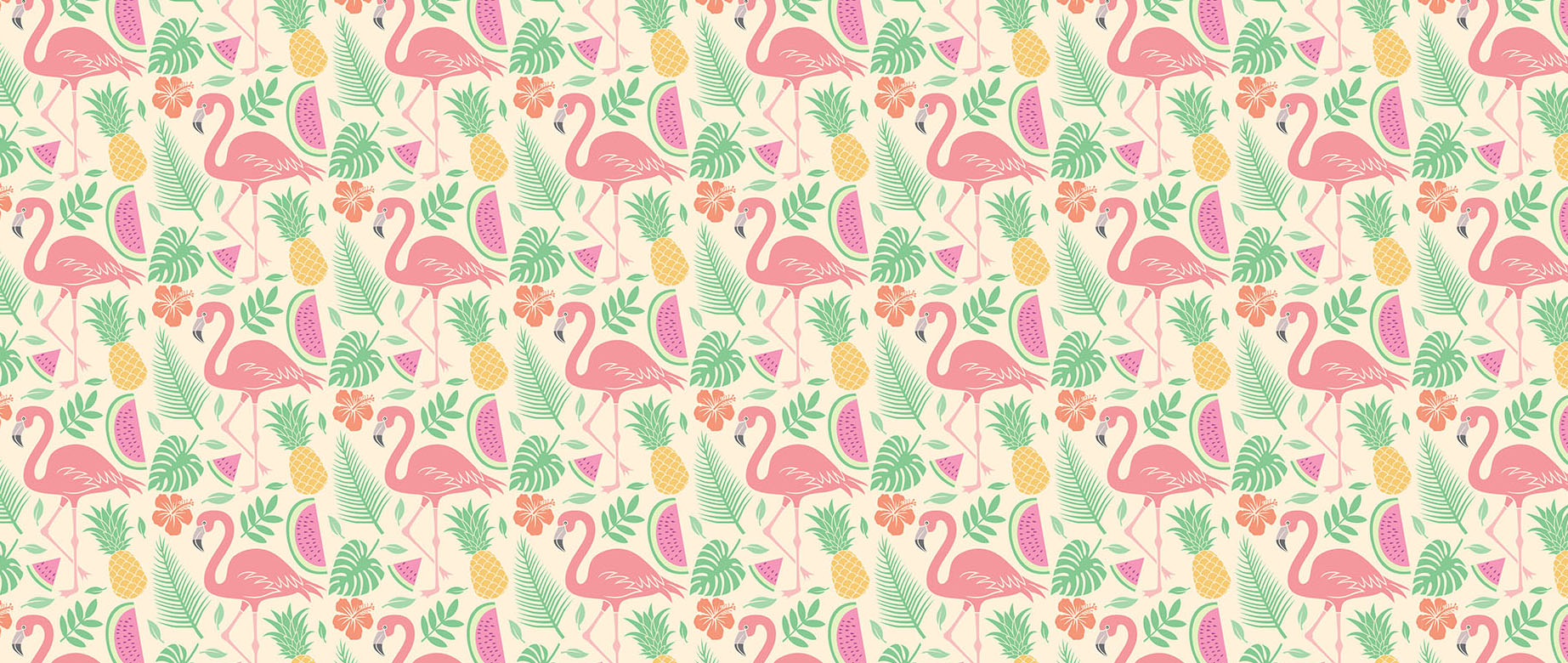 flamingo-watermelon-pineapple-wallpaper-seamless-repeat-view