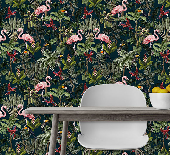 pink-chinoiserie-design-Singular design large mural-thumb