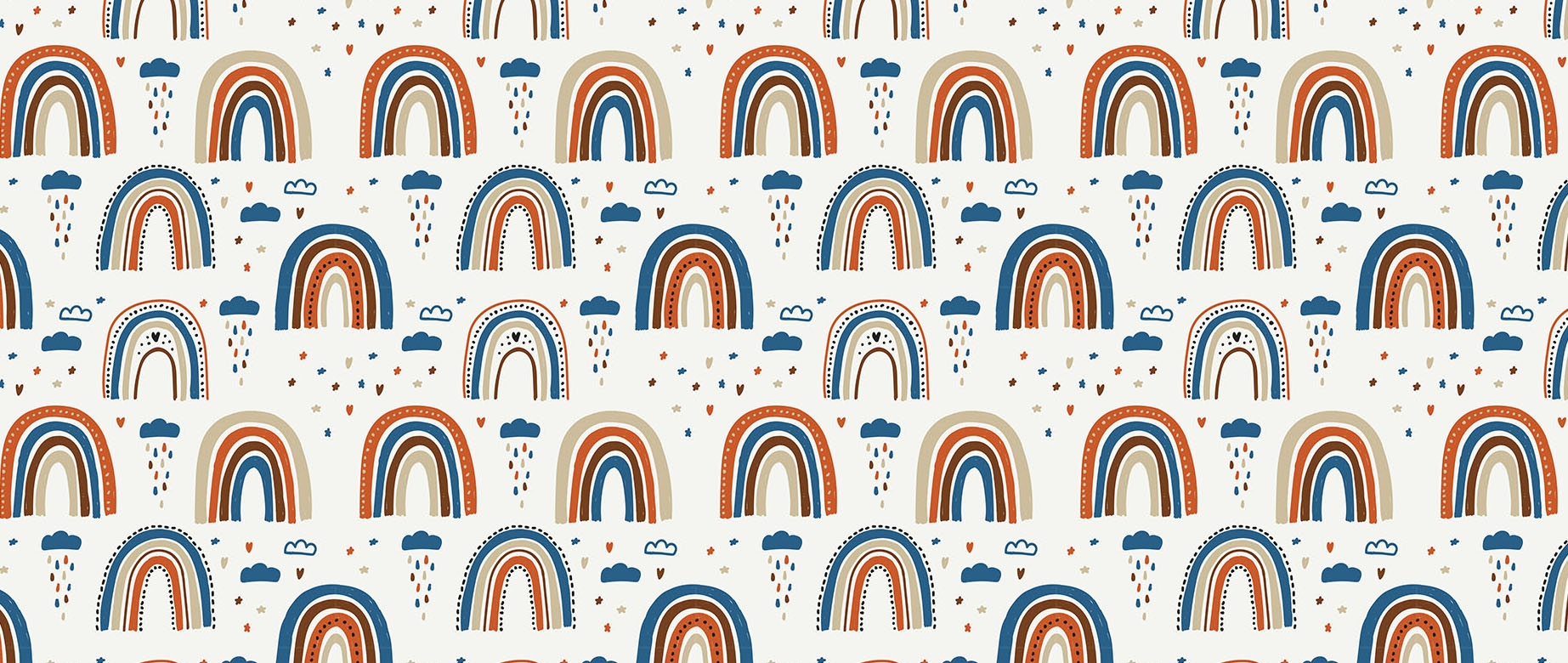 cute-blue-rainbow-and-rain-wallpaper-seamless-repeat-view