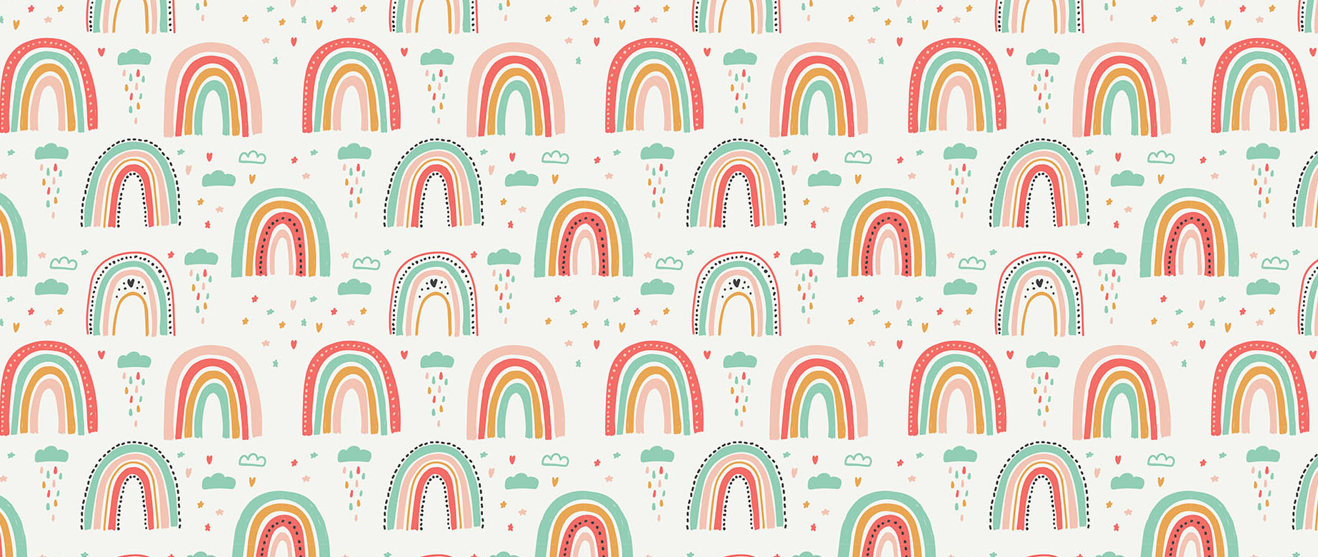 cute-pink-rainbow-and-rain-wallpaper-seamless-repeat-view