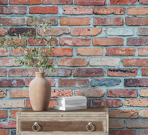 red-brick-design-Singular design large mural-thumb