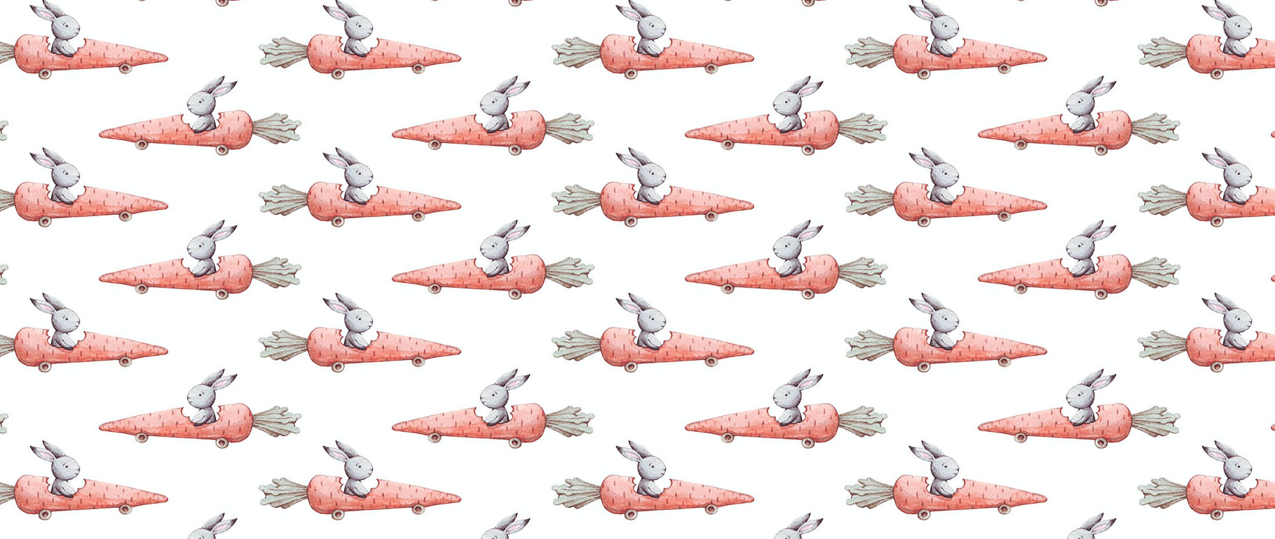rabbit-riding-in-carrot-wallpaper-seamless-repeat-view