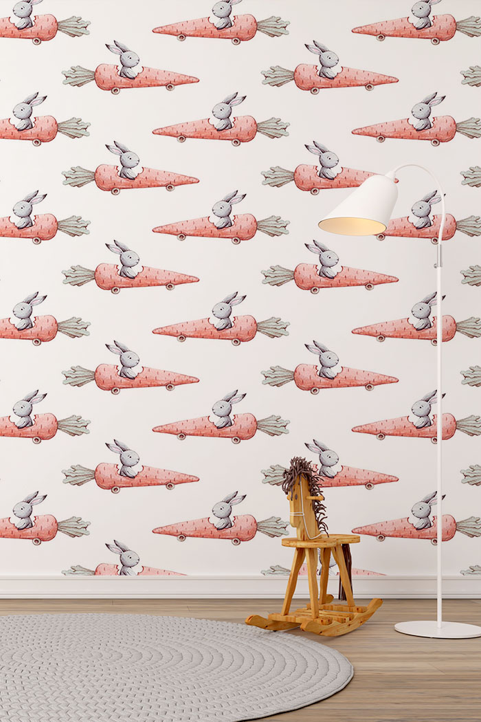 rabbit-riding-in-carrot-wallpaper-long-image