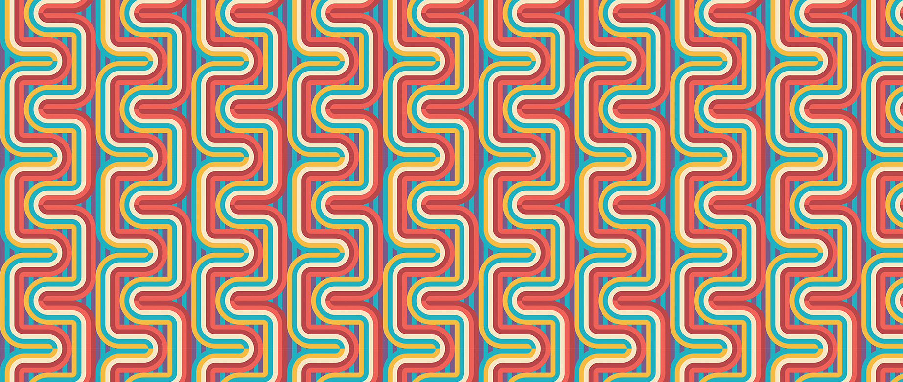 red-zigzag-design-Seamless design repeat pattern wallpaper-in-wide-room