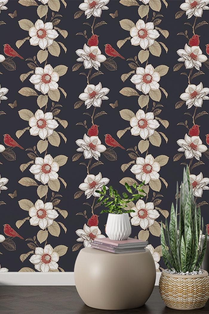 daffodil-vine-sparrow-wallpaper-long-image