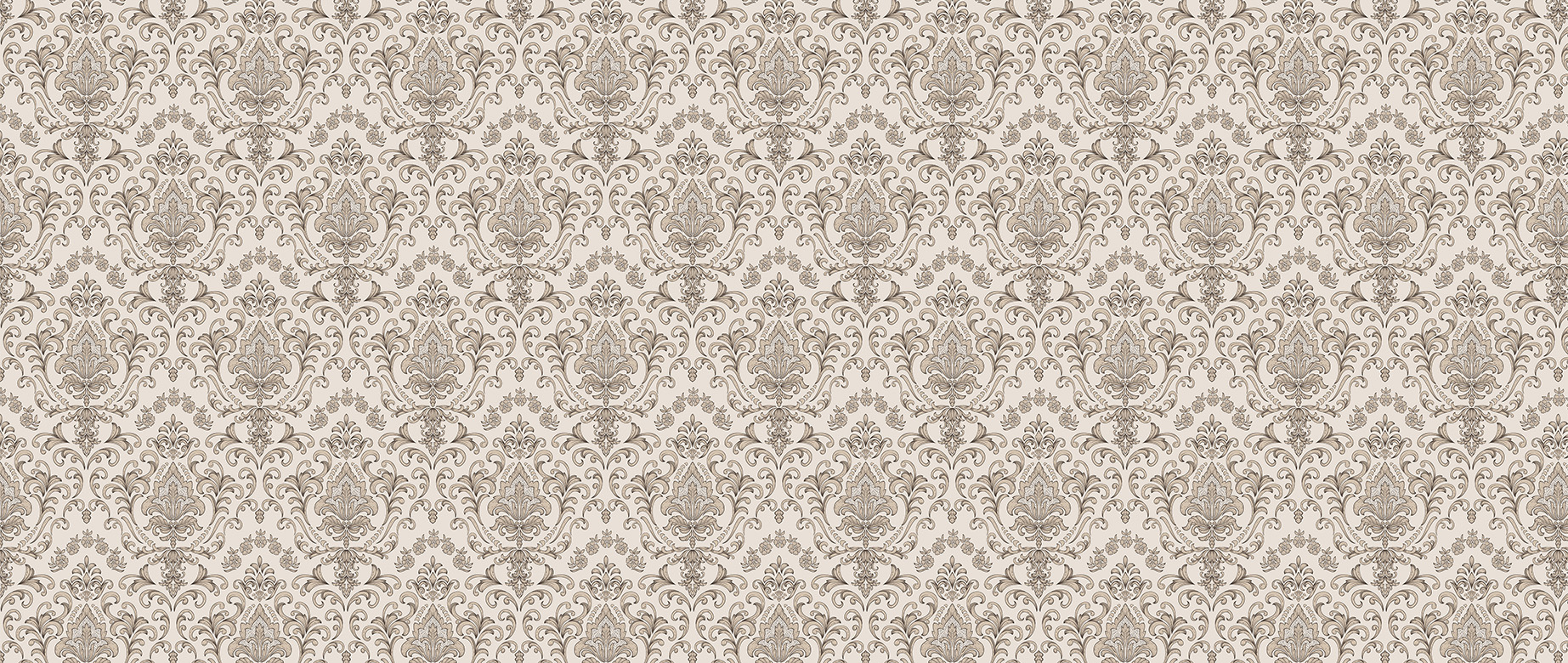 gold-damask-design-Singular design large mural-in-wide-room