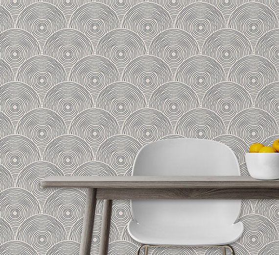 beige-round-design-Seamless design repeat pattern wallpaper-thumb