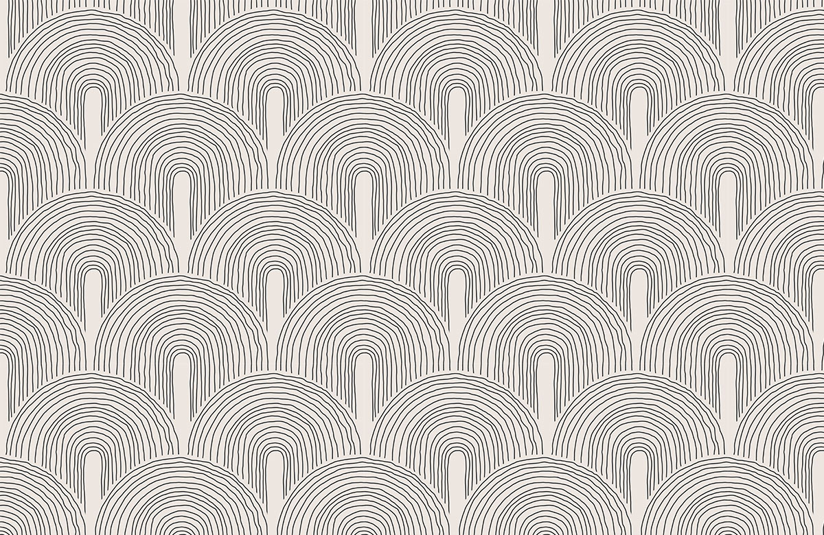 beige-circle-design-Seamless design repeat pattern wallpaper-roll