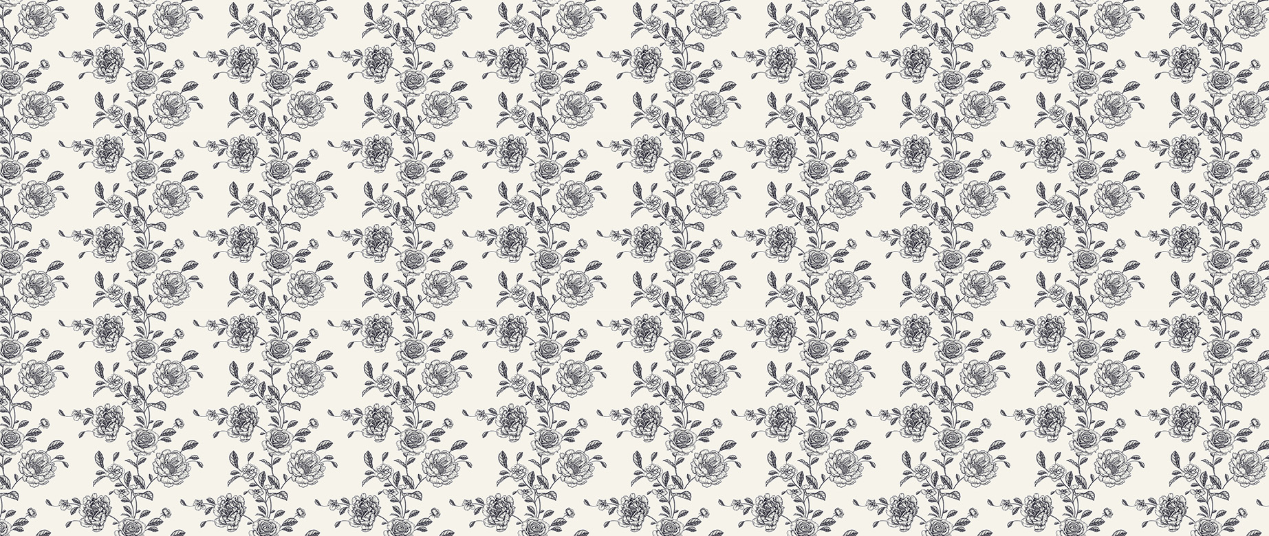 pencil-sketch-of-vine-of-roses-and-peonies-wallpapers-full-wide-view