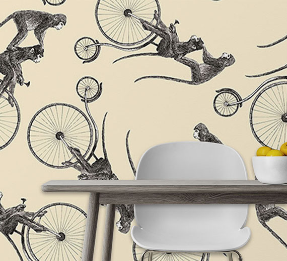 cream-animals-design-Seamless design repeat pattern wallpaper-thumb