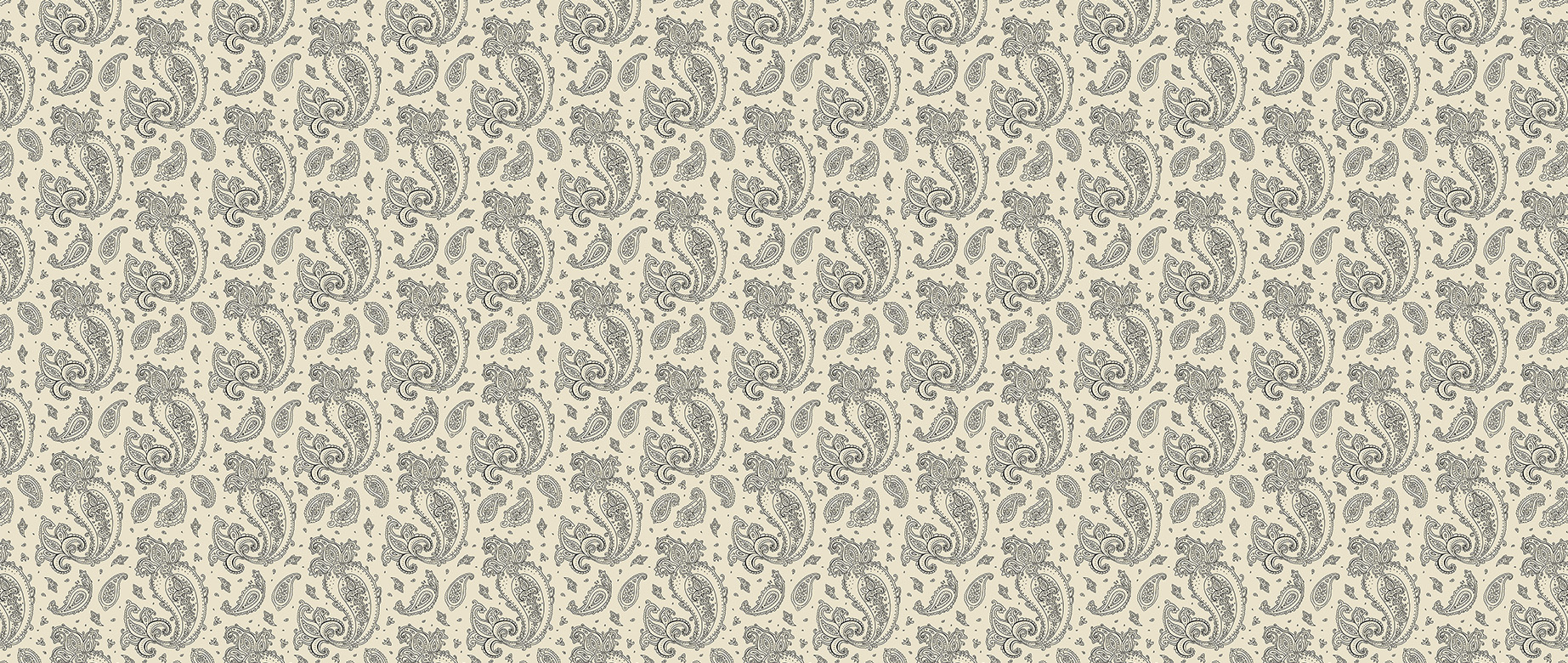 cream-paisley-design-Singular design large mural-in-wide-room