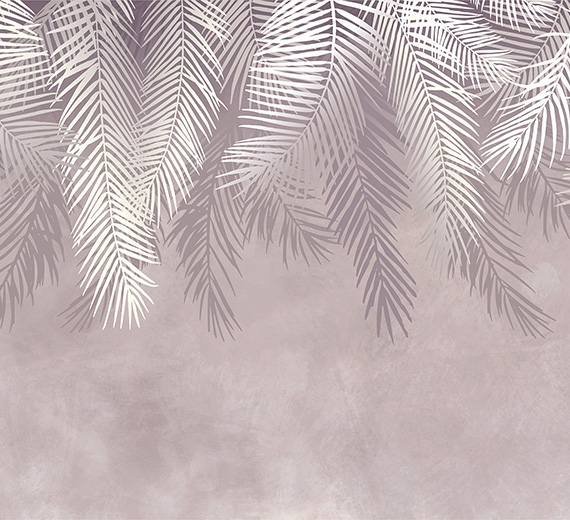 pink-palm-leaves-over-a-vintage-grunge-wall-murals-thumb