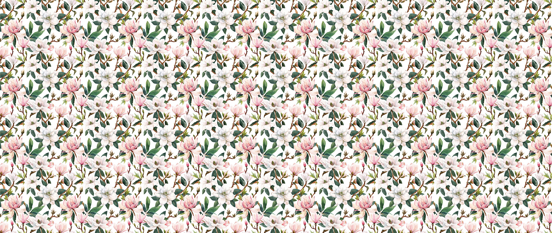 hand-drawn-pink-white-magnolia-flowers-wallpapers-full-wide-view