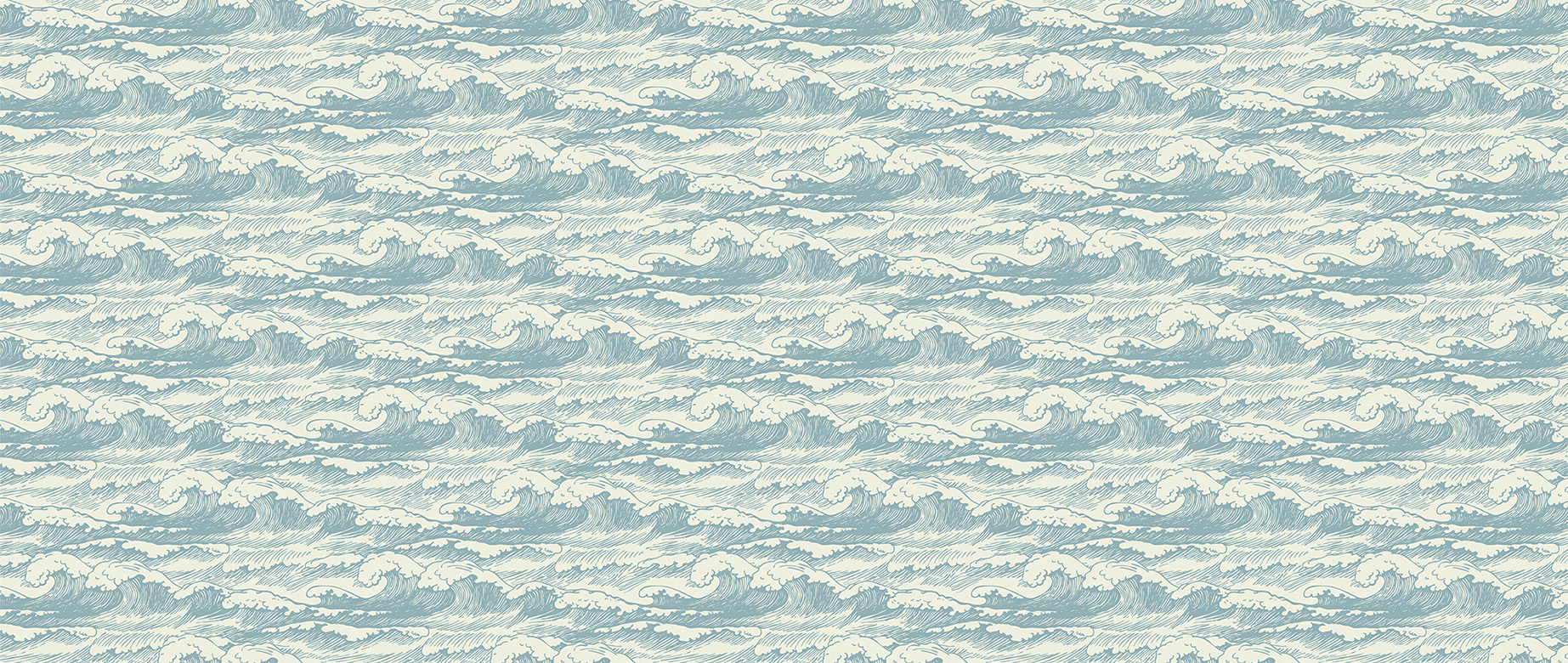 blue-waves-design-Seamless design repeat pattern wallpaper-in-wide-room