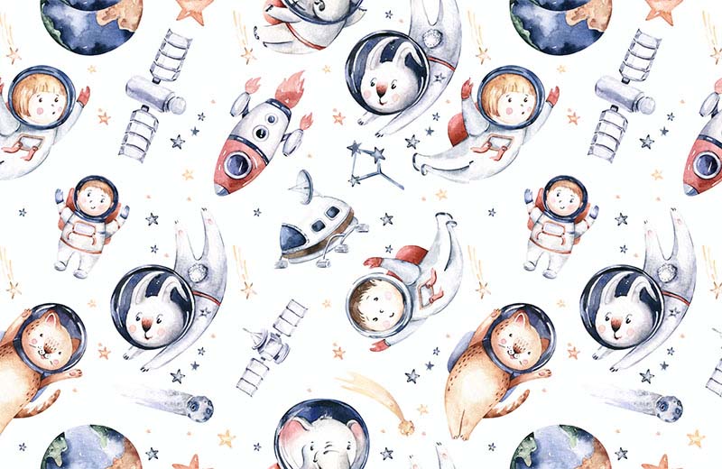 white-kids-room-animals-in-space-watercolour-wallpaper-full-view