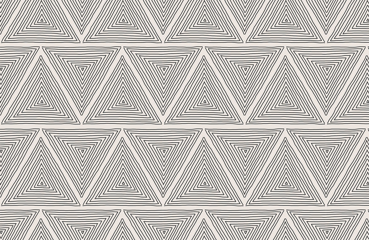 beige-triangles-design-Seamless design repeat pattern wallpaper-roll