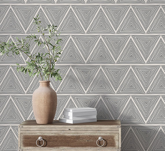 beige-triangles-design-Seamless design repeat pattern wallpaper-thumb