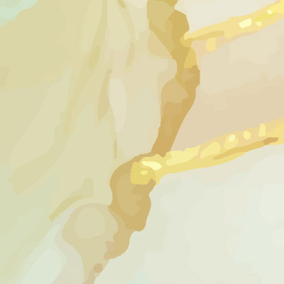 gold-Multicolored-design-Singular design large mural-zoom-view