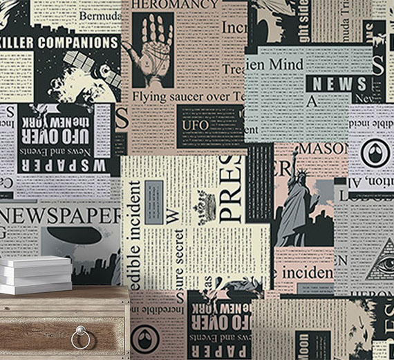 grey-newspaper-design-Seamless design repeat pattern wallpaper-thumb